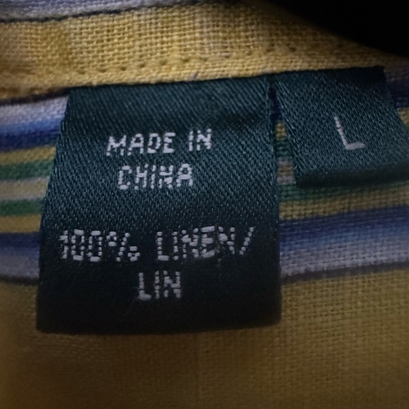 Ralph Lauren 💯 Linen 3/4 Sleeve Top - Picture 3 of 8